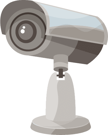 surveillance camera realistic icons
