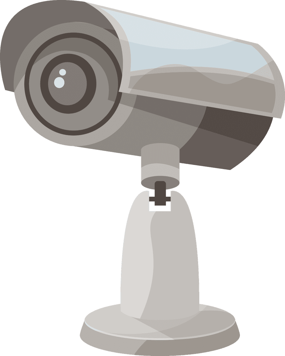 surveillance camera realistic icons