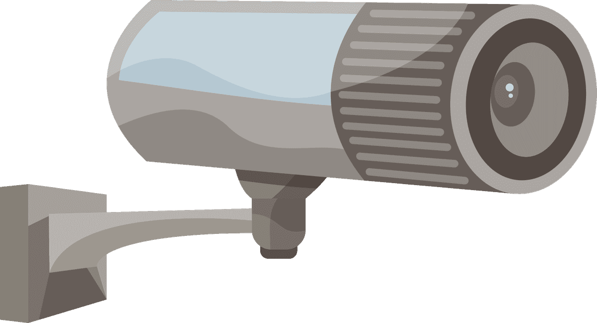 surveillance camera realistic icons for security systems and monitoring applications
