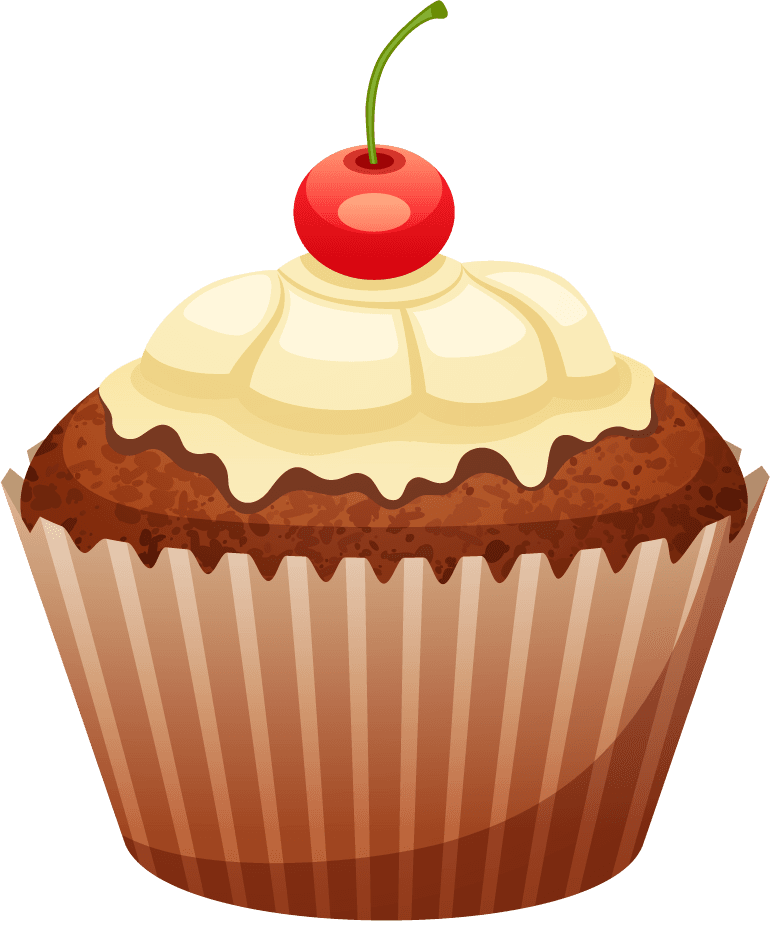 sweets cakes cup cake cookies illustration