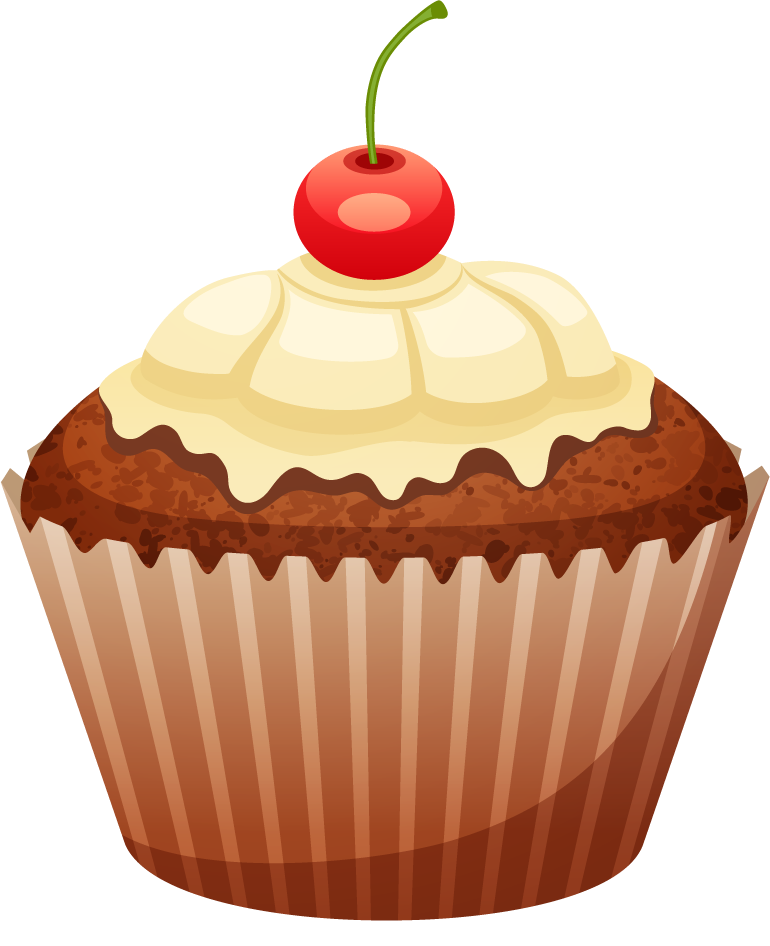 sweets cakes cup cake cookies illustration