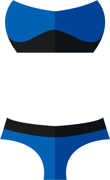 flat summer swimwear illustration