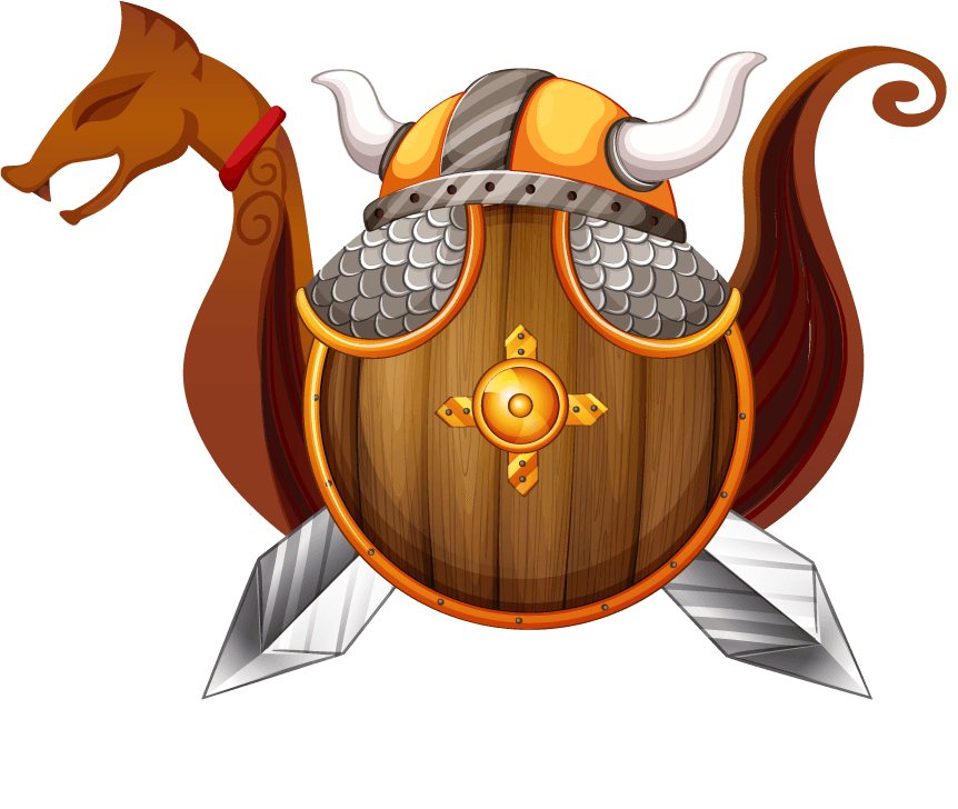 sword shield set medieval character for fantasy games and illustrations