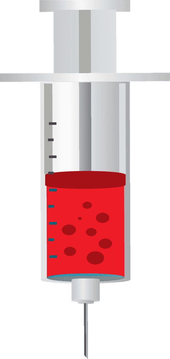 syringe medical icons set for healthcare applications and clinical illustrations