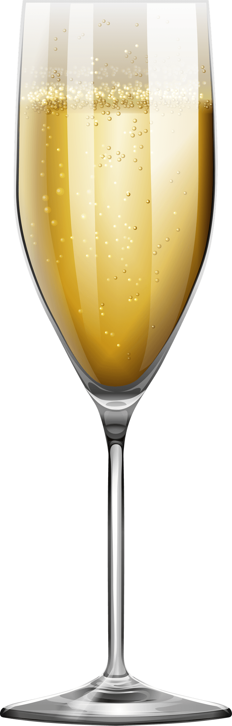 tall cup wine glasses filled with red and white wine illustration