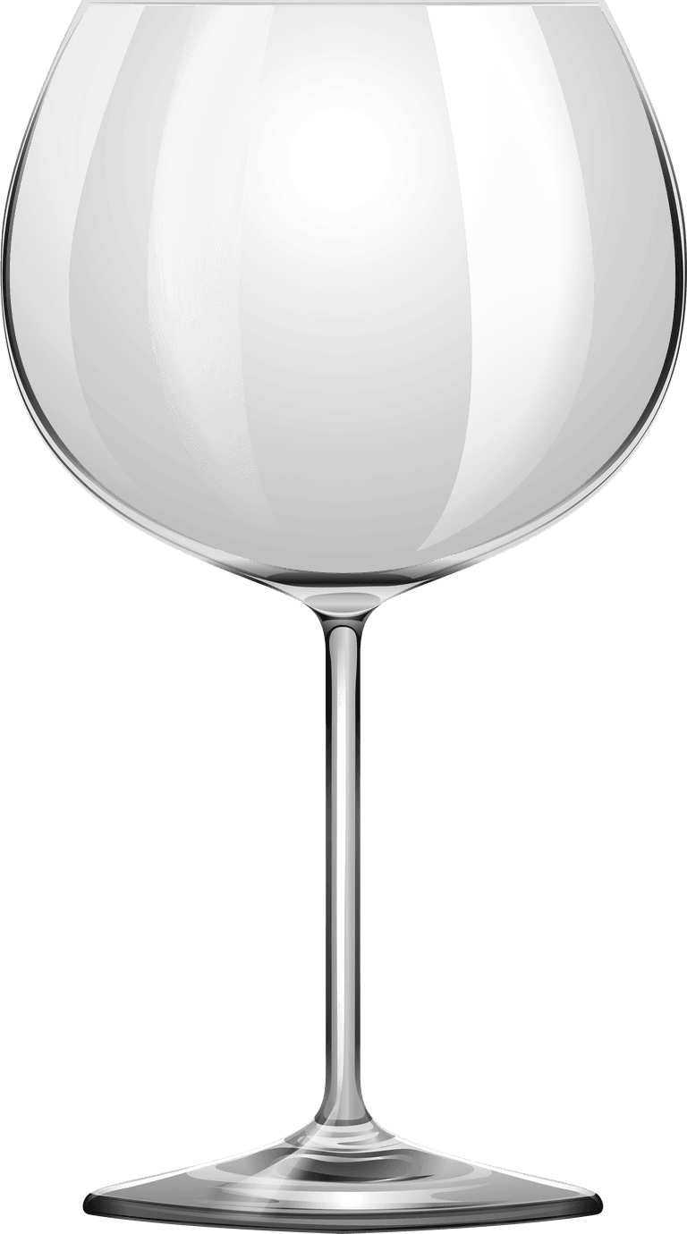 tall wine glasses different types of wine glasses illustration
