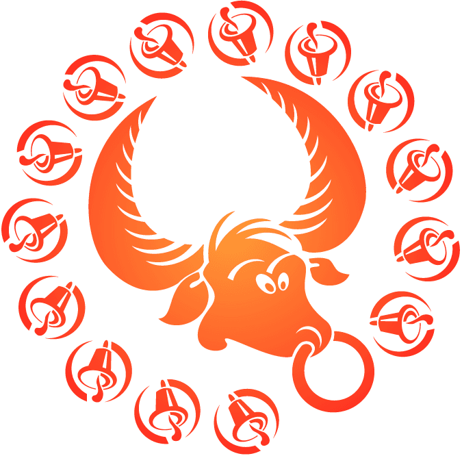 taurus zodiac creative icons vector featuring bold bull illustrations for astrology enthusiasts