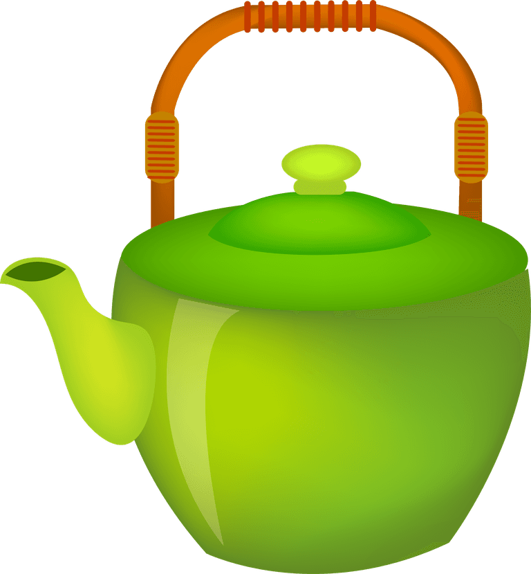 teapot tea ceremony icon set