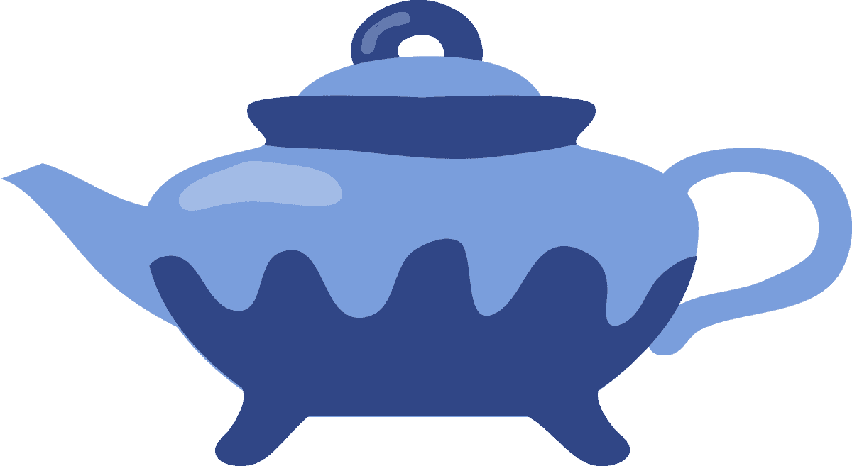 teapots cups flat icon perfect for cozy tea time and kitchen decor