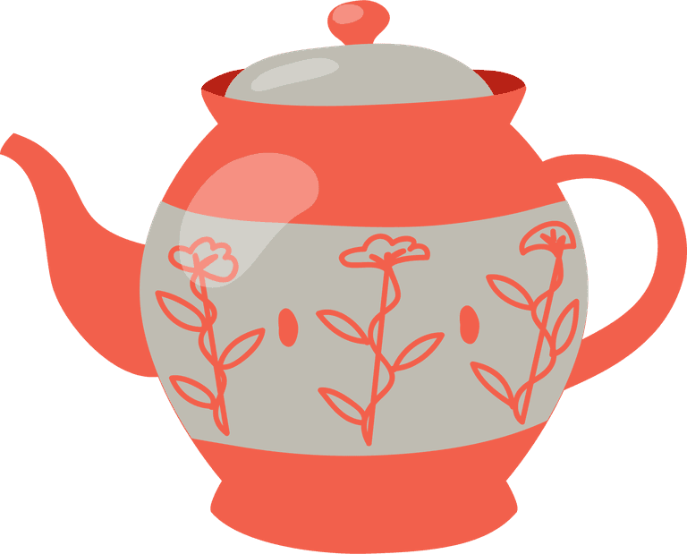 teapots cups flat icon for cozy tea time gatherings and modern kitchens