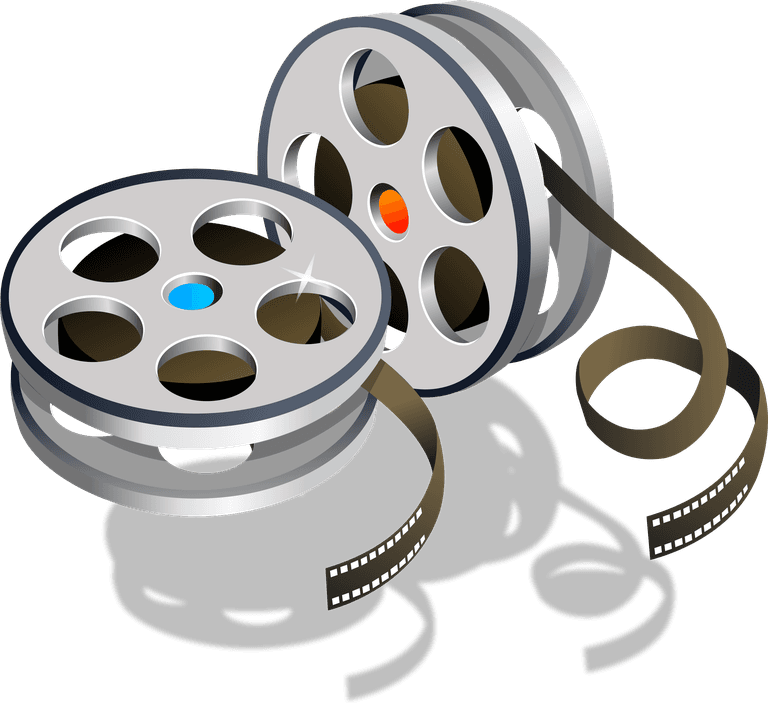 technological d texture icon vector featuring movie reels for cinematic media applications