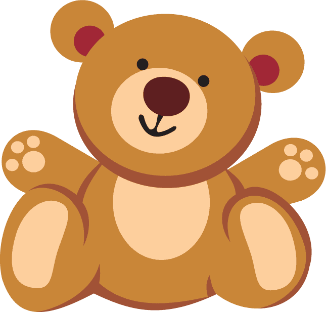 adorable teddy bear baby icons for nursery decor and playful designs