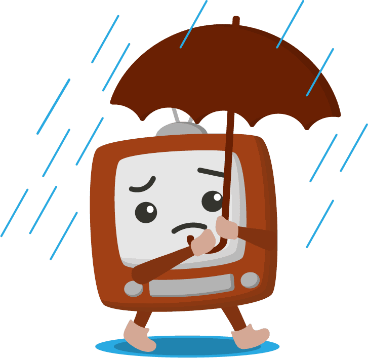 television cartoon characters in various poses and emotions