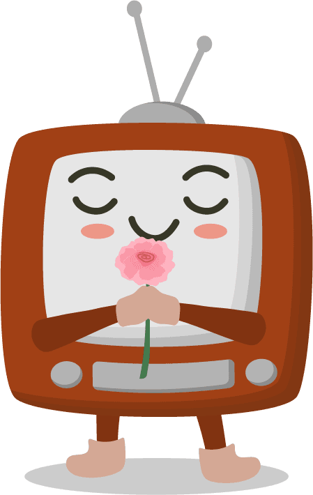 television cartoon characters in various poses and emotions