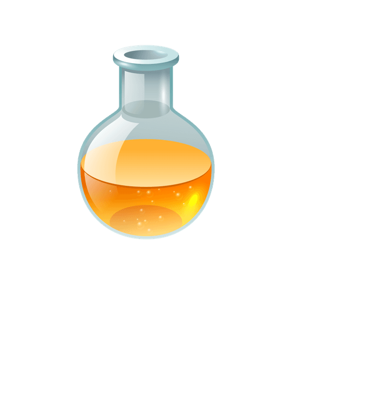 test equipment medical icons featuring a lab flask with liquid for healthcare applications