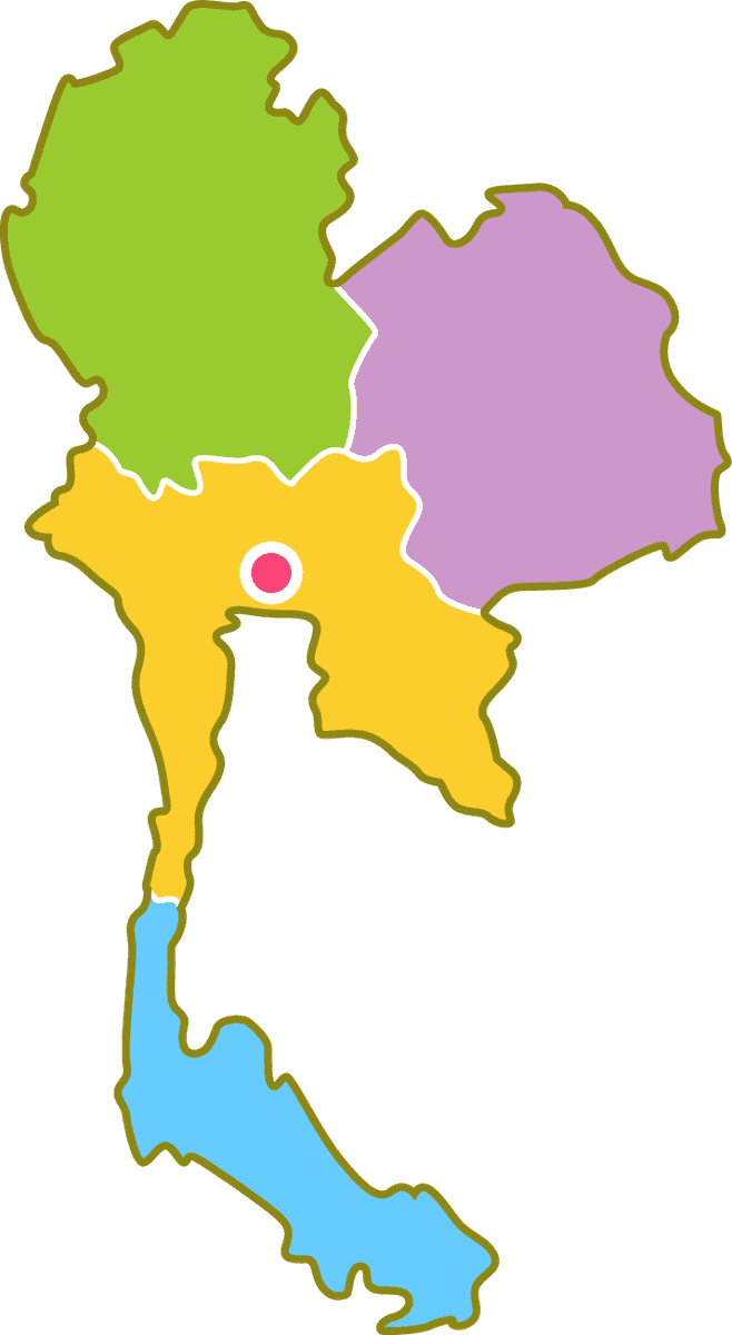 thai traditional thailand tourism map highlighting regions and cultural experiences