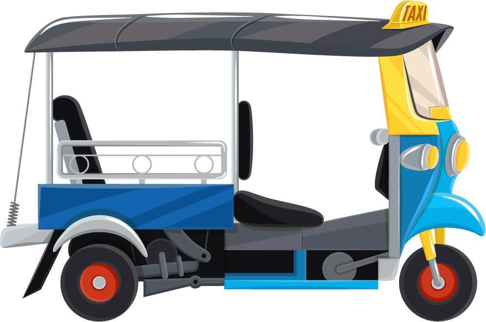 explore thailand tourism with a thai traditional tuk tuk taxi for unique travel experiences