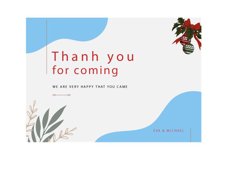 thanh you frames card for expressing gratitude at events or gatherings