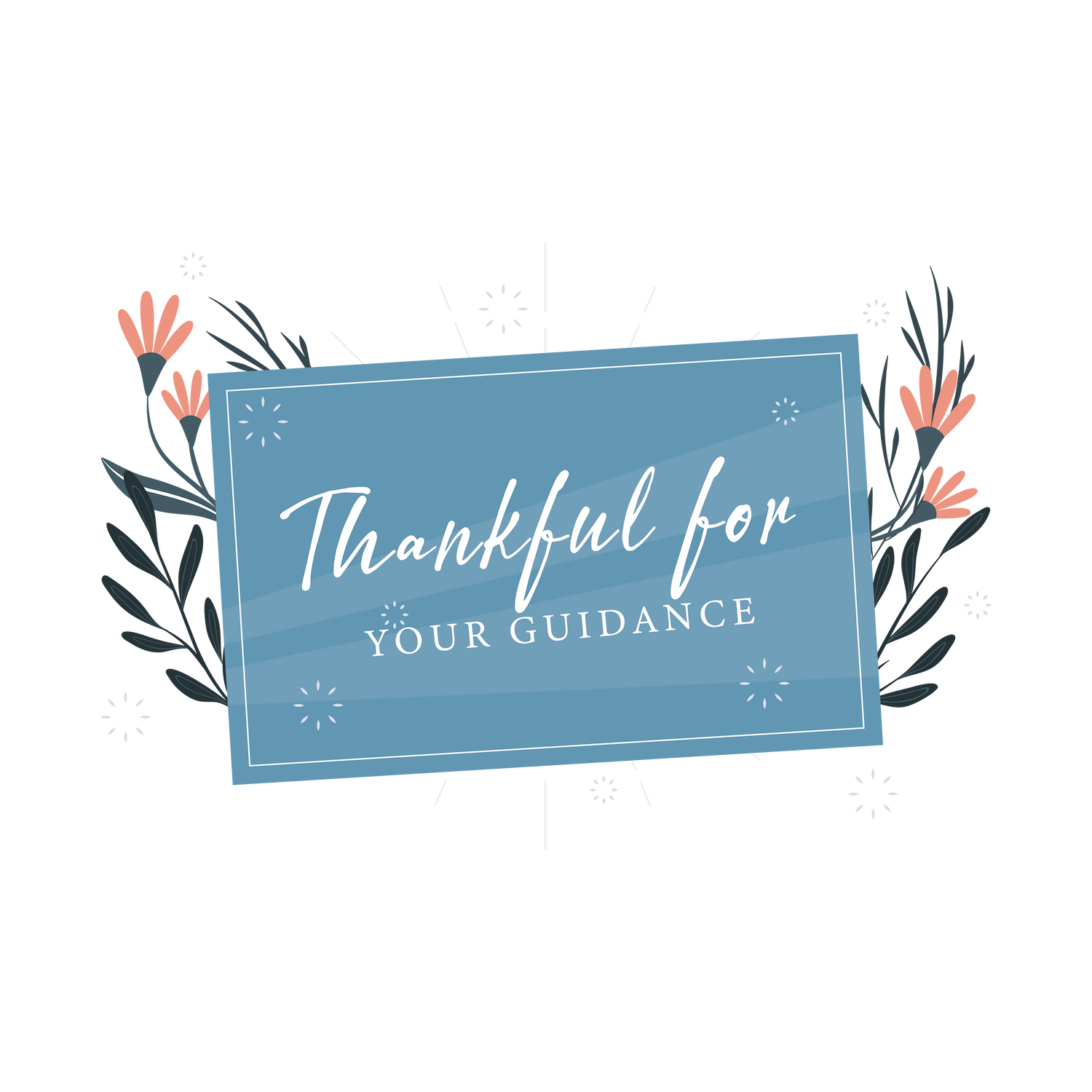 whimsical thankful text overlays with pastel tones and floral accents for heartfelt and creative projects
