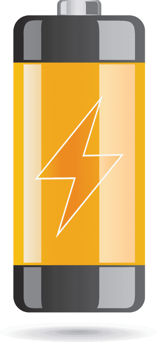 the exquisite icons vector of a modern battery with energy symbol for tech use