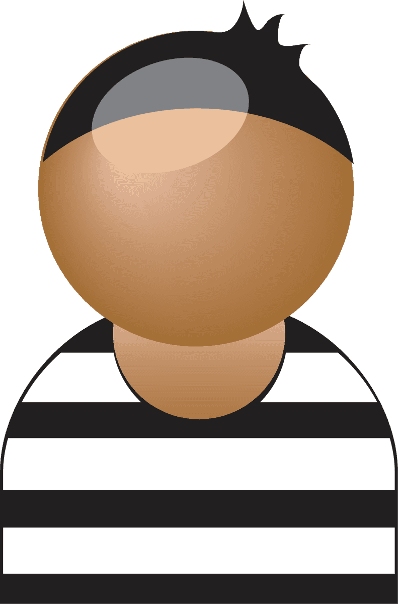 the job figures vector of a stylized character with a striped shirt for storytelling