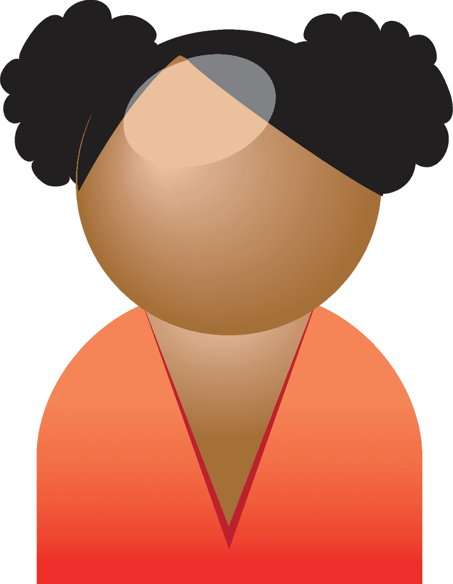 the job figures vector representing a diverse worker in a warm-toned outfit for professional contexts