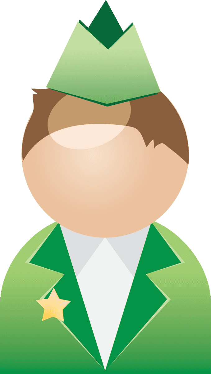 the job figures vector showcasing a charming character in green attire for creative projects