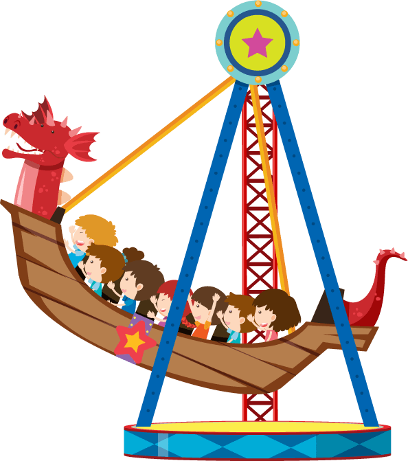 theme park rides illustration