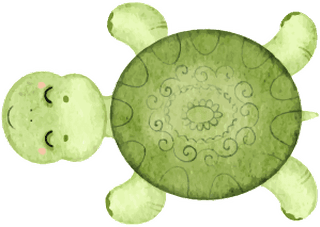 aturtle-cute-turtle-cartoon-illustration-vector-709775