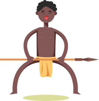 africanaborigines-bundle-of-african-tribe-character-set-with-gestures-949891