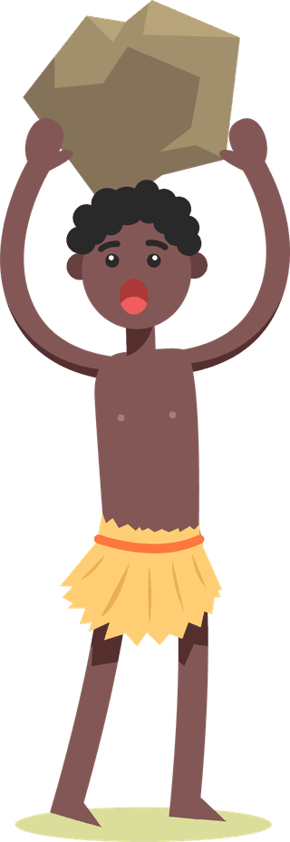 africanaborigines-bundle-of-african-tribe-character-set-with-gestures-142272