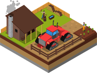 agriculturalcompositions-isometric-set-516442