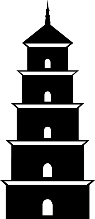 ancientand-modern-chinese-architecture-silhouette-vector-245694