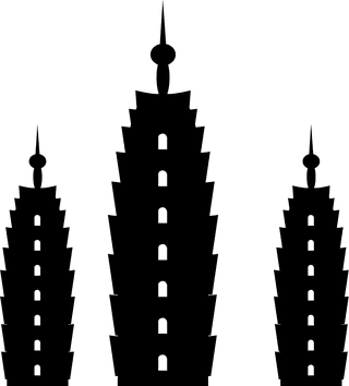 ancientand-modern-chinese-architecture-silhouette-vector-593483
