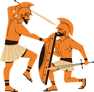 ancientegyptian-soldiers-greek-warrior-icons-classical-cartoon-character-sketch-235111