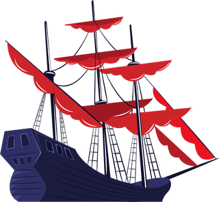 ancientsail-boat-icon-colored-d-sketch-993626