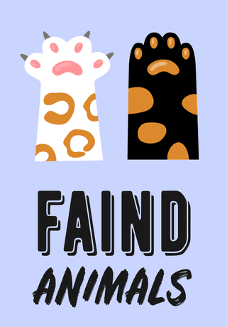 animalsfoot-posters-set-cat-paws-claws-illustrations-with-text-49154