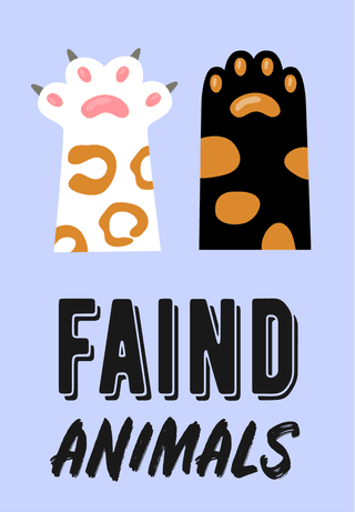 animalsfoot-posters-set-cat-paws-claws-illustrations-with-text-980729