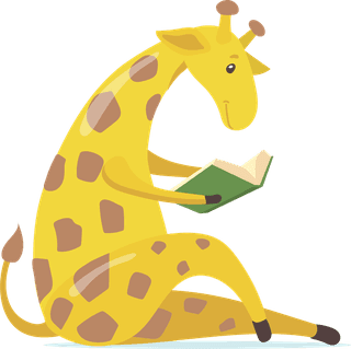 animalsreading-smart-animals-glasses-reading-books-flat-set-328091