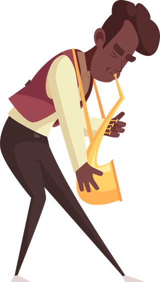 artistjazz-music-set-isolated-icons-with-cartoon-style-human-characters-79906