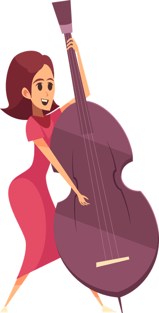 artistjazz-music-set-isolated-icons-with-cartoon-style-human-characters-740501
