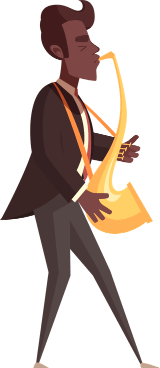 artistjazz-music-set-isolated-icons-with-cartoon-style-human-characters-887212