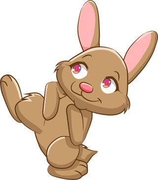 assetset-of-cute-white-brown-and-grey-bunny-rabbits-isolated-on-white-525561