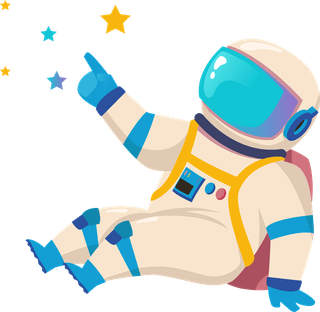 astronautastronaut-character-exploration-space-set-vector-illustration-universe-motion-11500