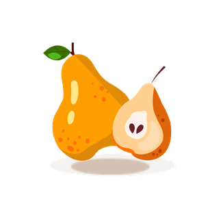 autumnharvest-bounty-colorful-cartoon-pumpkin-and-pear-44749