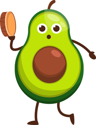 avocadobaby-bundle-set-of-fruit-cartoon-mascot-vector-123786