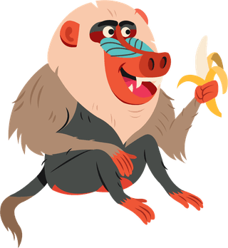 baboonstropical-animals-icons-cute-cartoon-character-sketch-221045