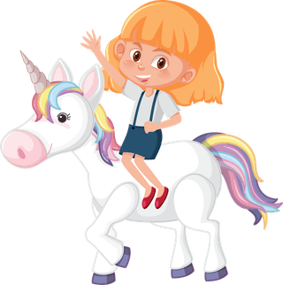 babyanimal-set-of-children-riding-animals-illustration-272088