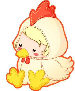 babydressed-up-as-a-chicken-cute-anthropomorphic-zodiac-qvector-449832