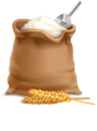 bagof-flour-realistic-agricultural-crops-set-876756